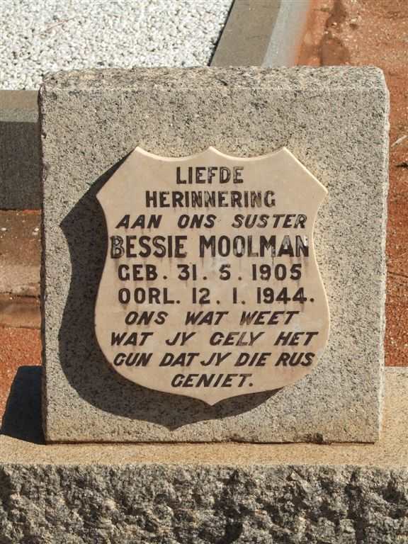 MOOLMAN Bessie 1905-1944