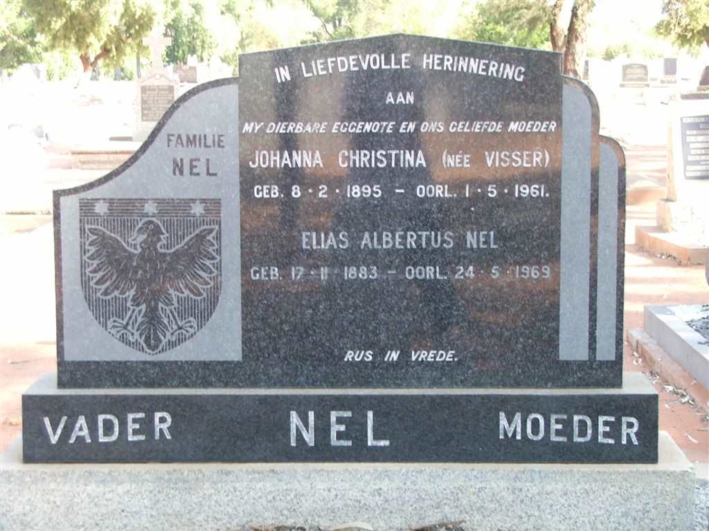 NEL Elias Albertus 1883-1969 &amp; Johanna Christina VISSER 1895-1961