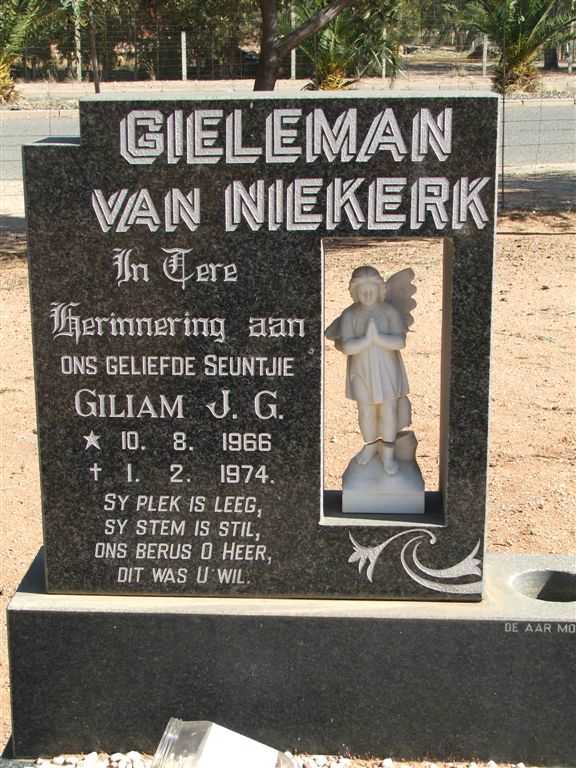 NIEKERK Giliam J.G., van 1966-1974