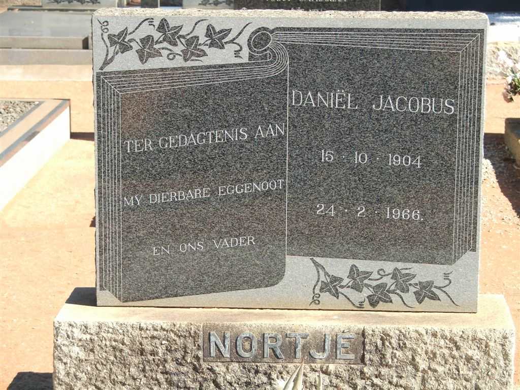 NORTJÉ Daniël Jacobus 1904-1966