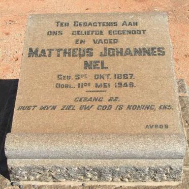 NEL Mattheus Johannes 1887-1949
