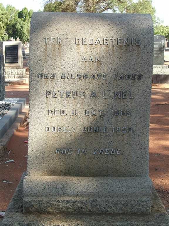 NEL Petrus A.L. 1860-1939