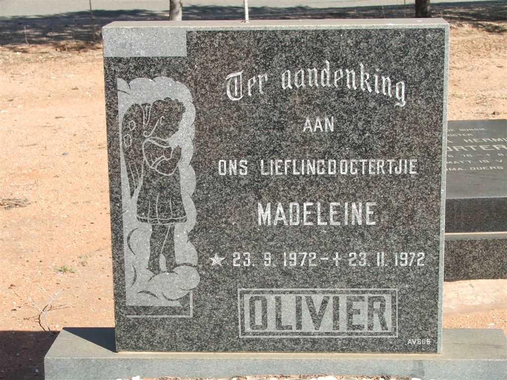 OLIVIER Madeleine 1972-1972