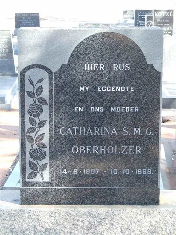 OBERHOLZER Catharina S.M.G. 1907-1968