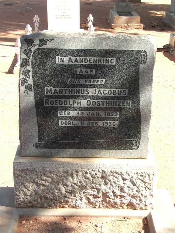 OOSTHUIZEN Marthinus Jacobus Roedolph 1859-1936