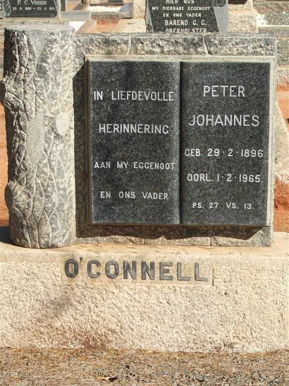 O'CONNELL Peter Johannes 1896-1965