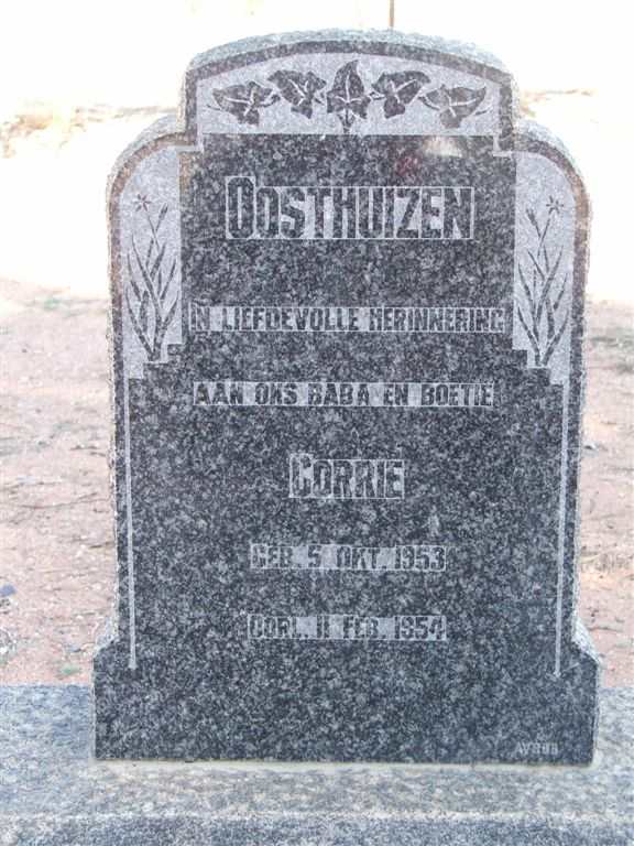 OOSTHUIZEN Corrie 1953-1954