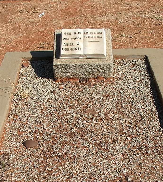 ODENDAAL Abel A. 1859-1946