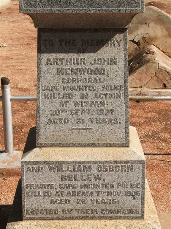 HENWOOD Arthur John -1907 :: BELLEW William Osborn -1906