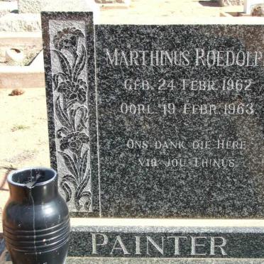 PAINTER Marthinus Roedolph 1962-1963