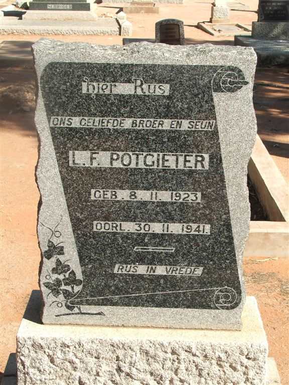 POTGIETER L.F. 1923-1941