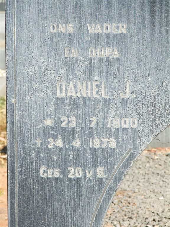 PLESSIS Daniel J., du 1900-1978