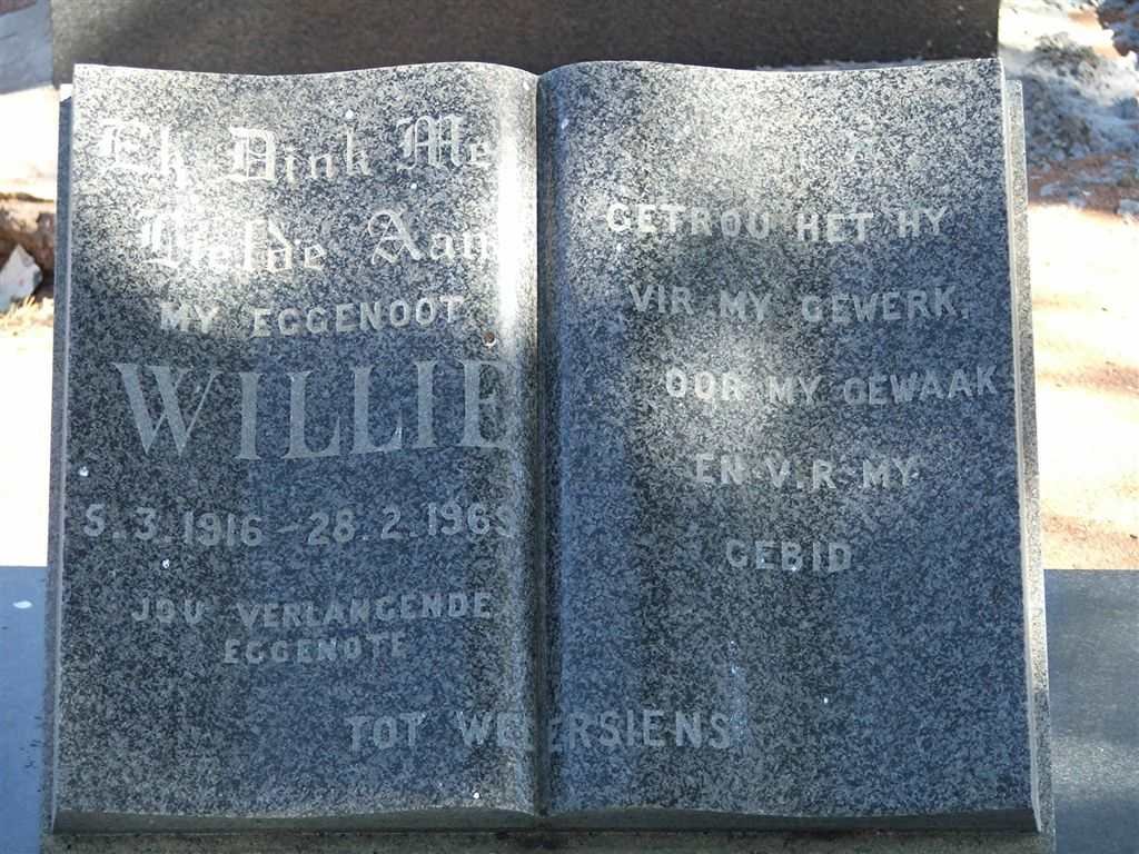 PLESSIS Willie, du 1916-1969