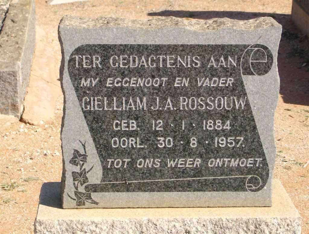 ROSSOUW Gielliam J.A. 1884-1957