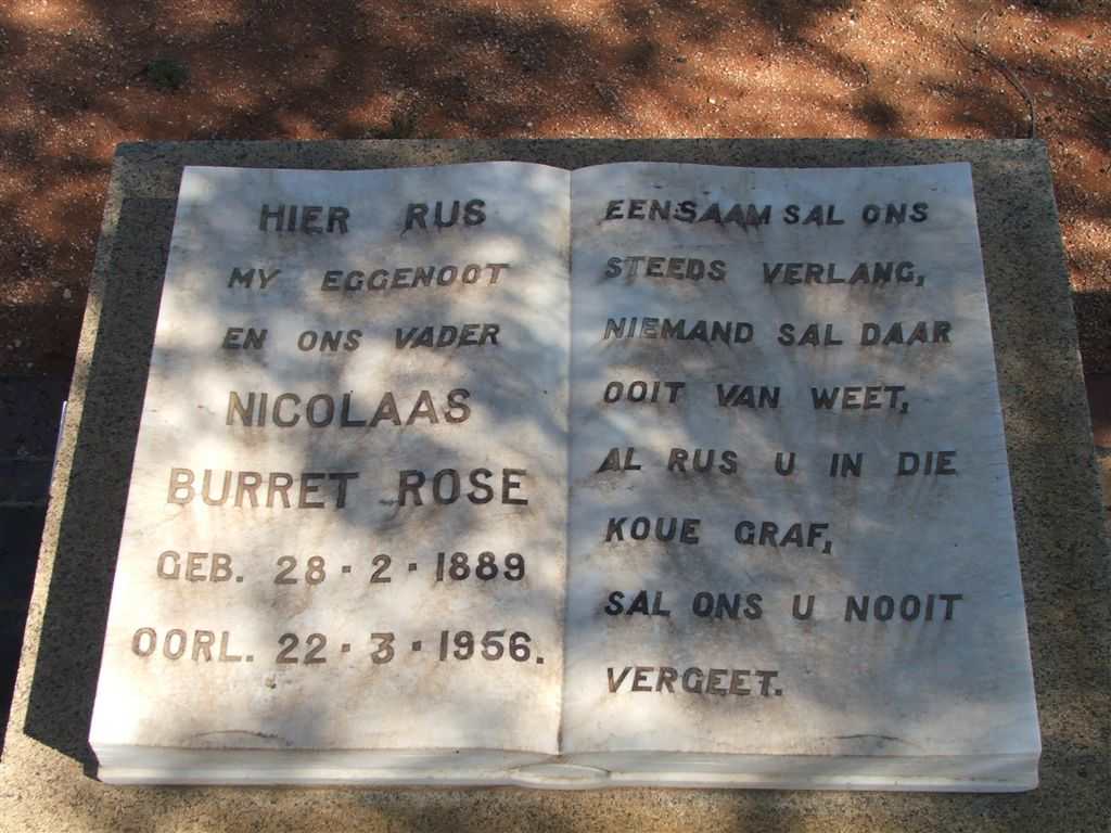 ROSE Nicolaas Burret 1889-1956