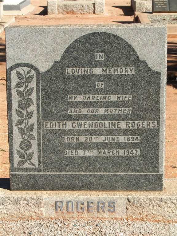 ROGERS Edith Gwendoline 1894-1947