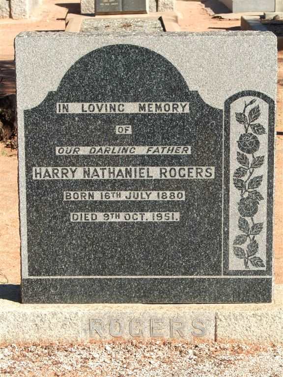 ROGERS Harry Nathaniel 1880-1951