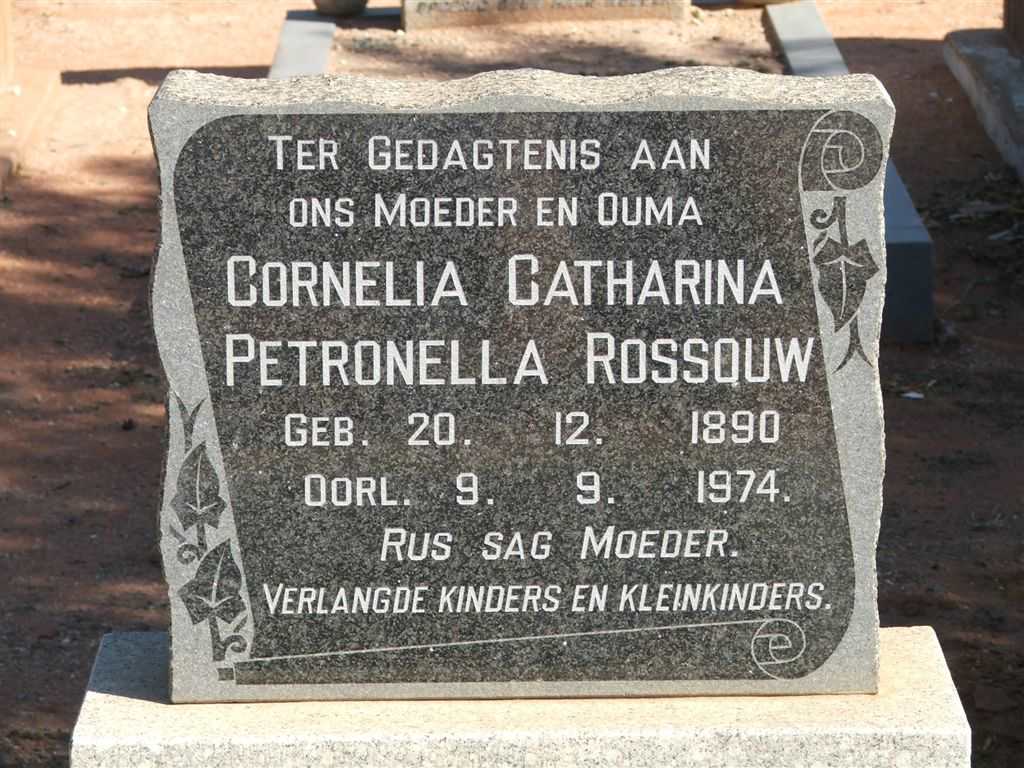 ROSSOUW Cornelia Catharina Petronella 1890-1974