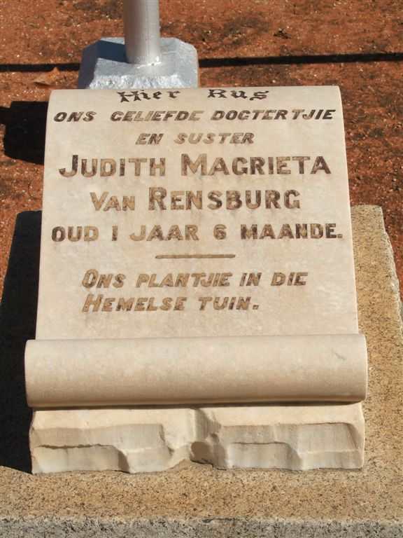 RENSBURG Judith Magrieta, van