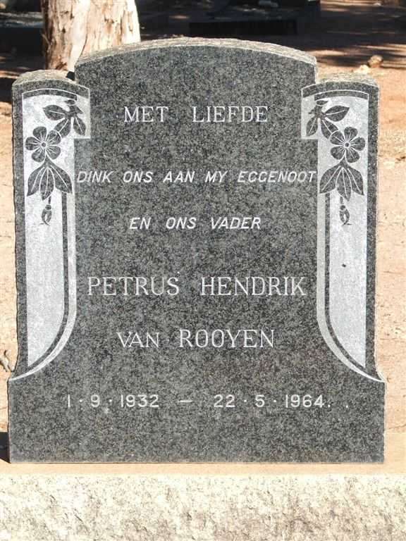 ROOYEN Petrus Hendrik, van 1932-1964