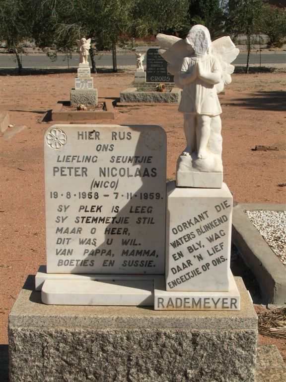 RADEMEYER Peter Nicolaas 1958-1959