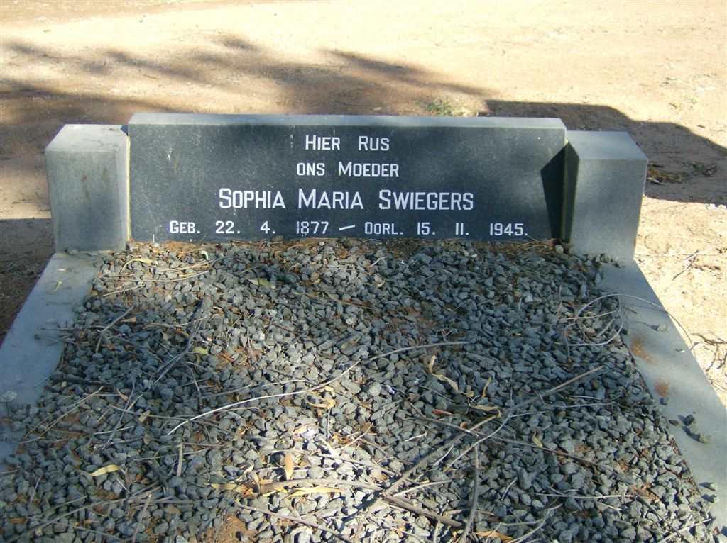 SWIEGERS Sophia Maria 1877-1945