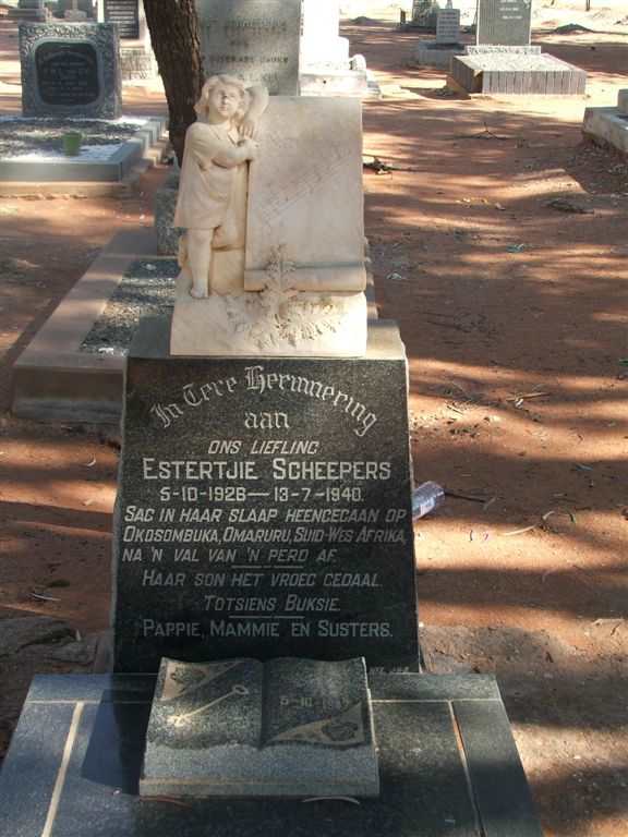 SCHEEPERS Estertjie 1926-1940
