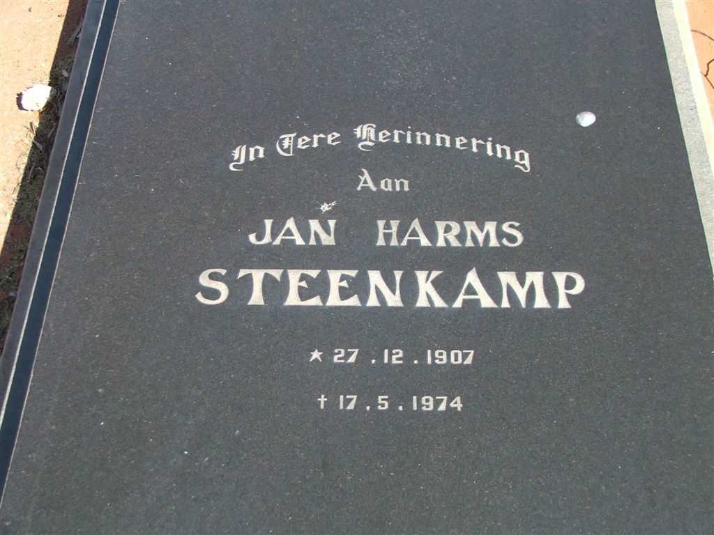 STEENKAMP Jan Harms 1907-1974