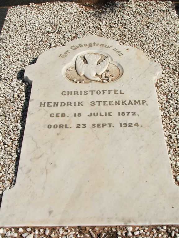 STEENKAMP Christoffel Hendrik 1872-1924