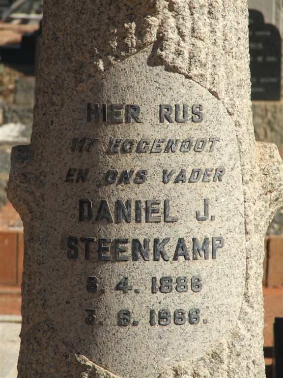 STEENKAMP Daniel J. 1886-1966