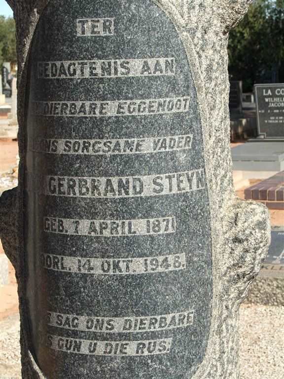 STEYN Douw Gerbrand 1871-1948