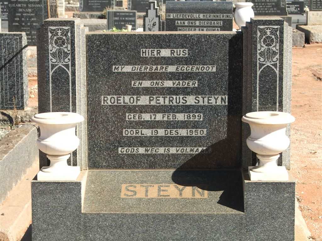 STEYN Roelof Petrus 1899-1950