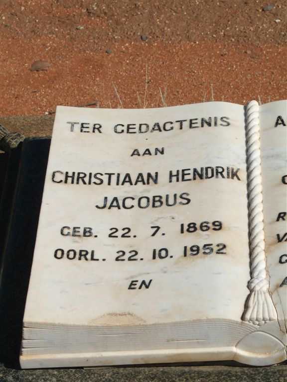 SWANEPOEL Christiaan Hendrik Jacobus 1869-1952