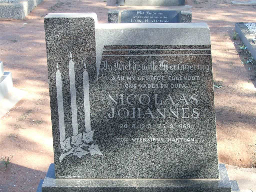 SWIEGERS Nicolaas Johannes 1910-1969