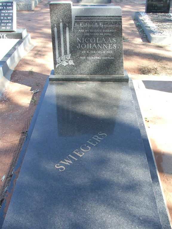 SWIEGERS Nicolaas Johannes 1910-1969