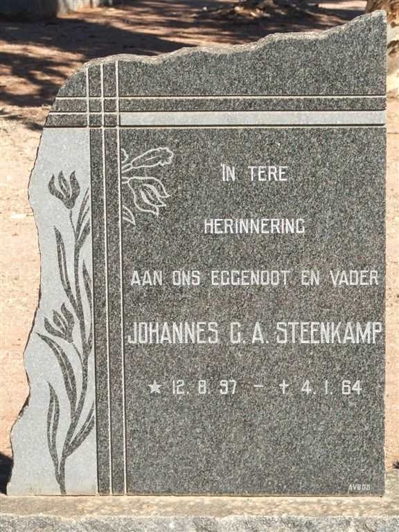 STEENKAMP Johannes G.A. 1897-1964