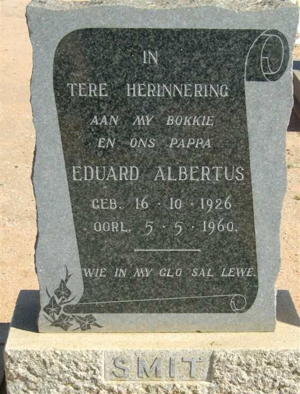 SMIT Eduard Albertus 1926-1960