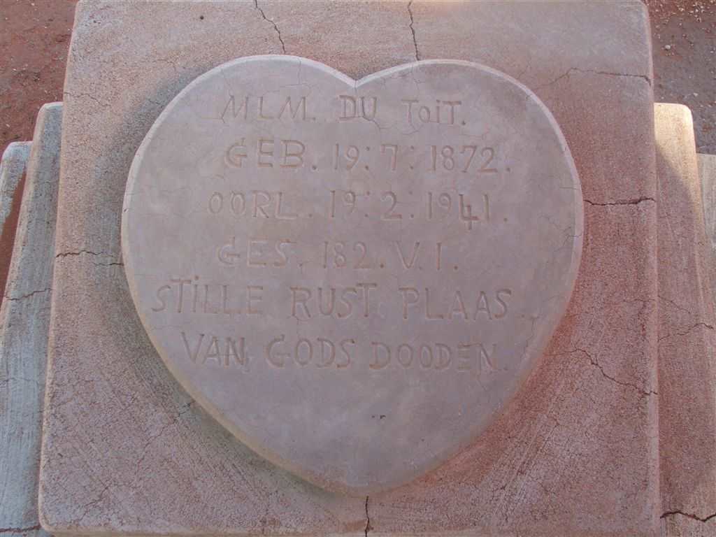 TOIT M.L.M., du 1872-1941
