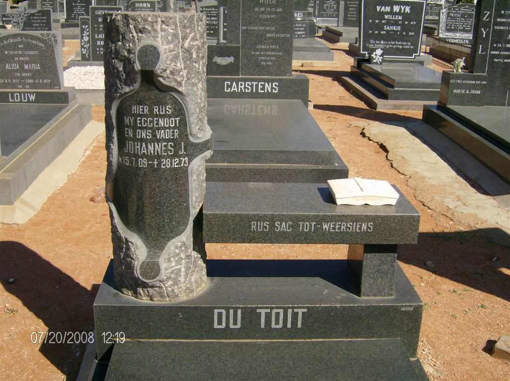 TOIT Johannes J., du 1909-1973