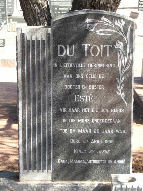 TOIT Esté, du -1956