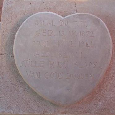 TOIT M.L.M., du 1872-1941