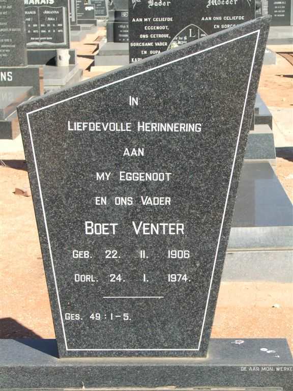 VENTER Boet 1906-1974