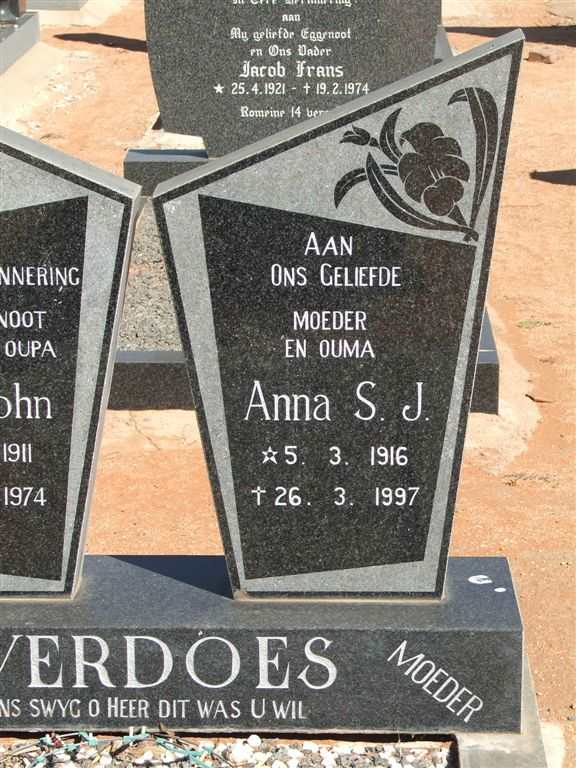 VERDOES Anna S.J. 1916-1997