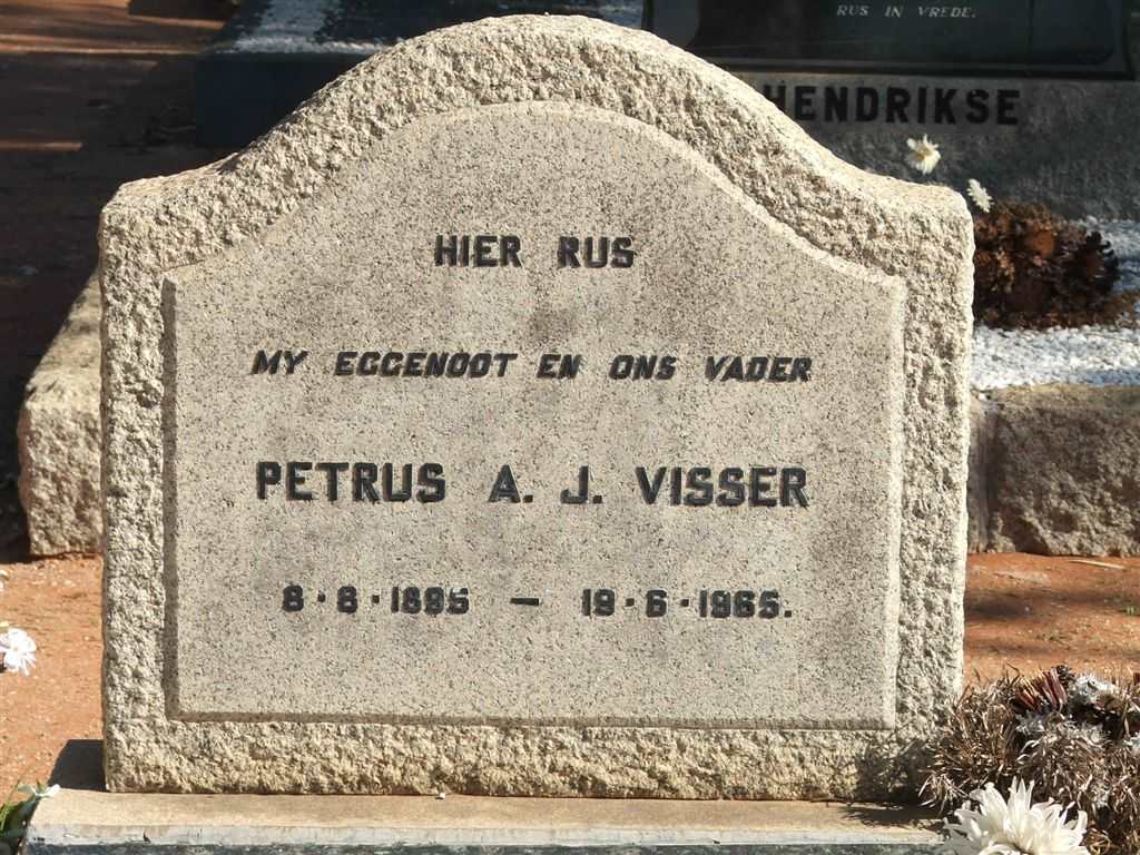 VISSER Petrus A.J. 1895-1965