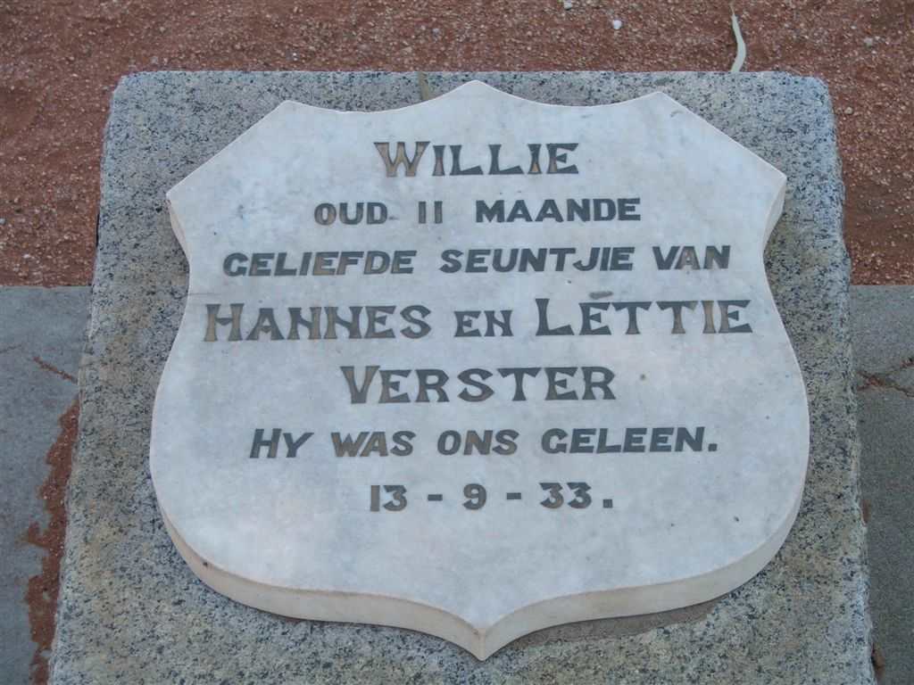 VERSTER Willie -1933