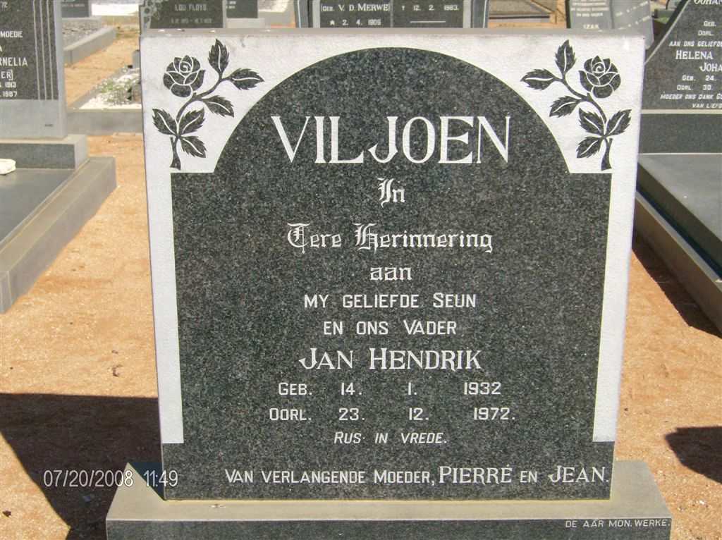 VILJOEN Jan Hendrik 1932-1972