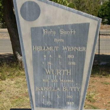 WURTH Hellmut Werner 1913-1976 &amp; Isabella BUTTY 1910-1989