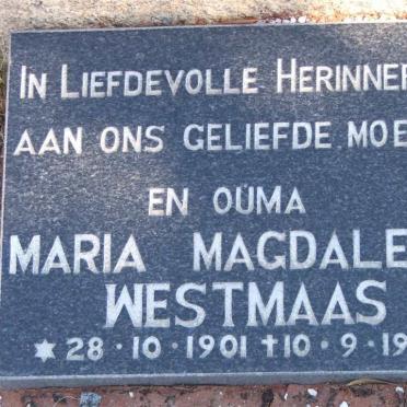 WESTMAAS Maria Magdalena 1901-1983