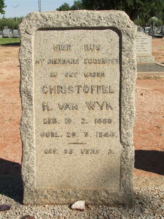 WYK Christoffel H., van 1866-1946