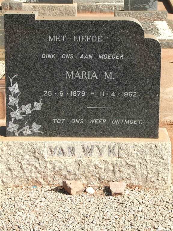 WYK Maria M., van 1879-1962